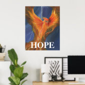 Hope Rising Phoenix Poster (Thuiskantoor)