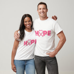 HOPE/ ROZE LINT/ BEWUSTZIJN/ UNISEX T-SHIRT