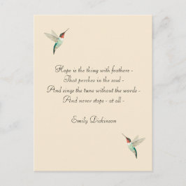 Hope Ruby-throated Hummingbird Briefkaart