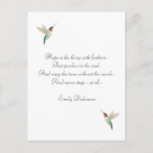 Hope Ruby-throated Hummingbird Briefkaart (Voorkant)