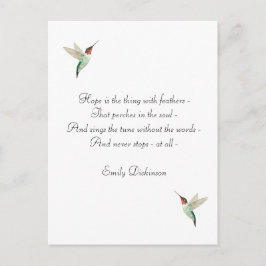 Hope Ruby-throated Hummingbird Briefkaart