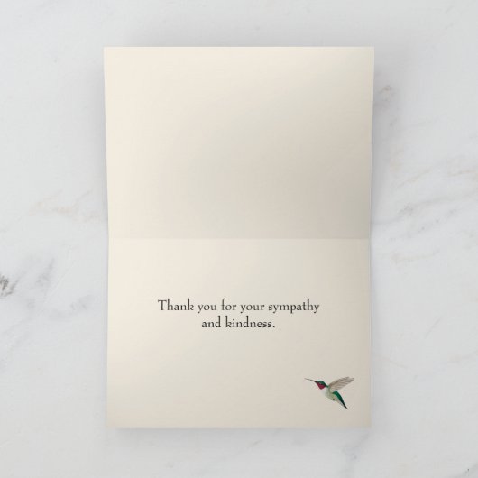 Hope Ruby-throated Hummingbird Card Kaart (Binnen)