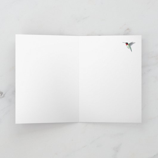 Hope Ruby-throated Hummingbird Kaart (Binnen)