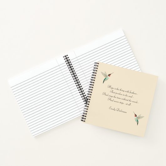 Hope Ruby-throated Hummingbird Notitieboek (Binnen)