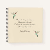 Hope Ruby-throated Hummingbird Notitieboek (Voorkant)