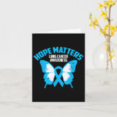 Hope S - Lung Cancer Awareness Kaart (Gele Bloem)