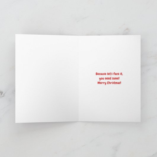 Hope Santa Brings You Rizz Funny Feestdagen Kaart (Binnen)