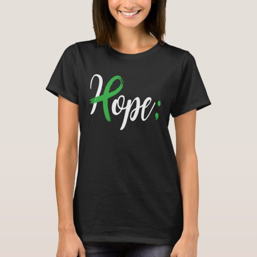 Hope Semicolon Mental Health Awareness Month Suppo T-shirt (Voorkant)