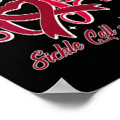 Hope Sickle Cell Awareness Motivatie Quote Poster (Hoek)