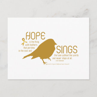 Hope Sings Gold Briefkaart