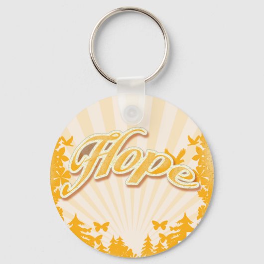 Hope Slogan Religious Christelijk Uplifting Art Sleutelhanger (Voorkant)