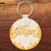 Hope Slogan Religious Christelijk Uplifting Art Sleutelhanger (Voorkant)