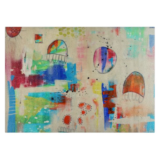 Hope Soaring 11 x 8 Glass Cutting Board Snijplank (Voorkant)