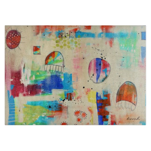 Hope Soaring 11x8 deco Glass Cutting Board Snijplank (Voorkant)