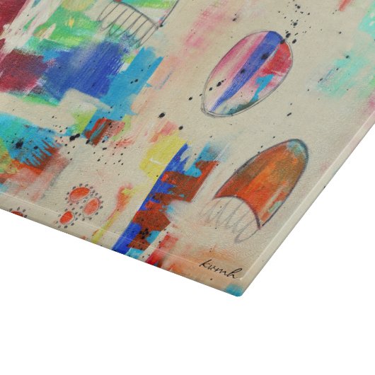 Hope Soaring 11x8 deco Glass Cutting Board Snijplank (Hoek)