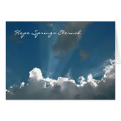 Hope Springs Eternal Card (Voorkant Horizontaal)