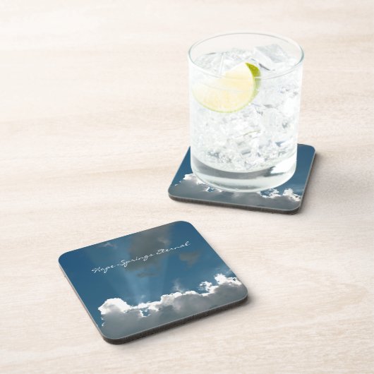 Hope Springs Eternal Card Bier Onderzetter (Rechterzijde)