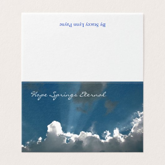 Hope Springs Eternal Kaart (Buitenkant ongevouwen)