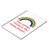 Hope Springs Eternal Notitieboek (Linkerzijde)