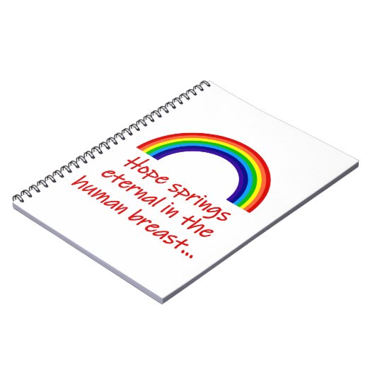 Hope Springs Eternal Notitieboek (Linkerzijde)