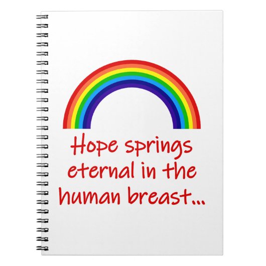 Hope Springs Eternal Notitieboek (Voorkant)