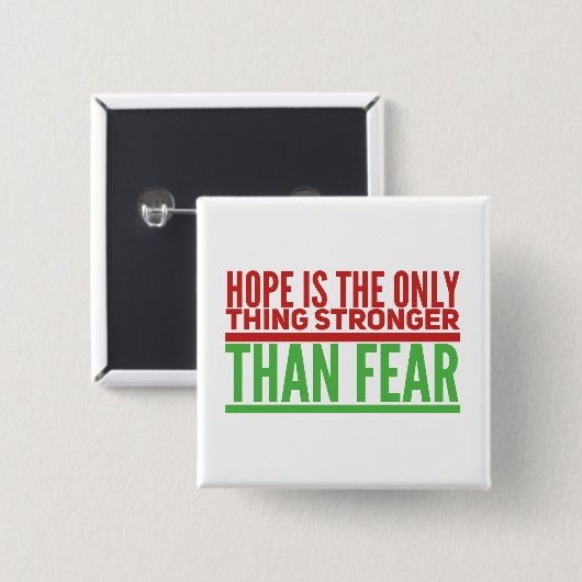 Hope - Square Button (Voorkant /achterkant)
