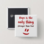 Hope - Square Button (Voorkant /achterkant)