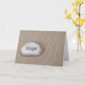 Hope Stone in Sand Kaart (Gele Bloem)