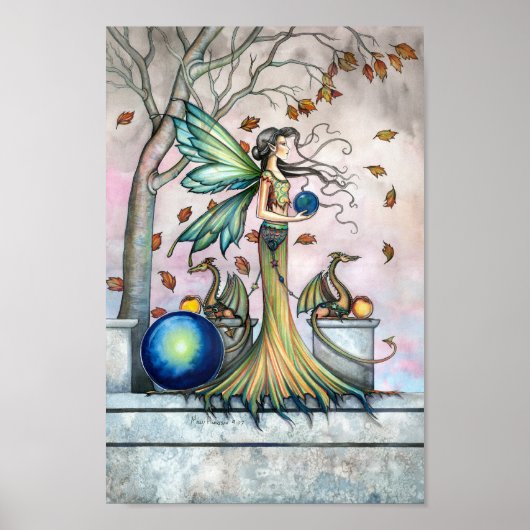Hope Stones Sprookjesdraak Fantasie Kunst Poster P (Voorkant)
