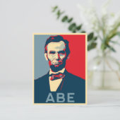 Hope Style Lincoln Portret Briefkaart (Staand voorkant)