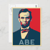 Hope Style Lincoln Portret Briefkaart (Voorkant / Achterkant)