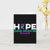 Hope Suicide Prevention Ribbon Depression Suicide  Kaart (Gele Bloem)