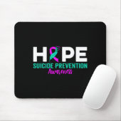 Hope Suicide Prevention Ribbon Depression Suicide  Muismat (Met muis)