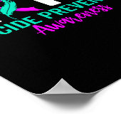 Hope Suicide Prevention Ribbon Depression Suicide Poster (Hoek)
