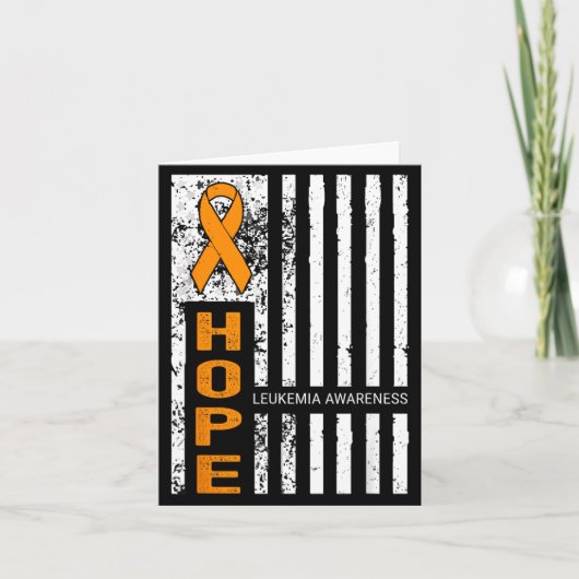 Hope Support Team Leukemiebewustzijn Amerika Usa Kaart (Voorkant)
