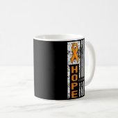 Hope Support Team Leukemiebewustzijn Amerika Usa Koffiemok (Voorkant rechts)