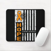 Hope Support Team Leukemiebewustzijn Amerika Usa Muismat (Met muis)