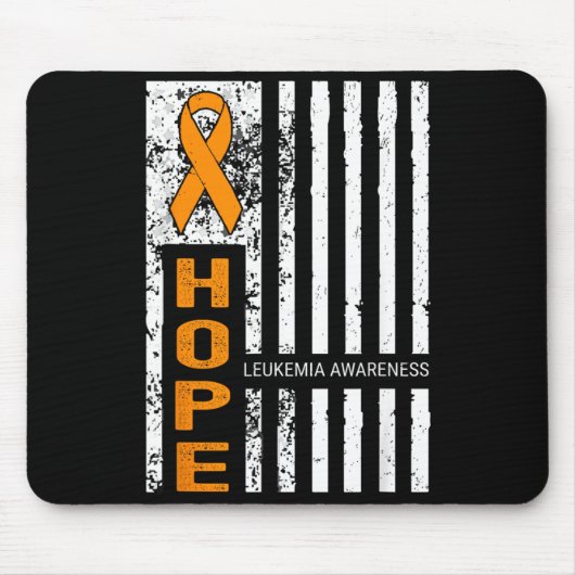 Hope Support Team Leukemiebewustzijn Amerika Usa Muismat (Voorkant)