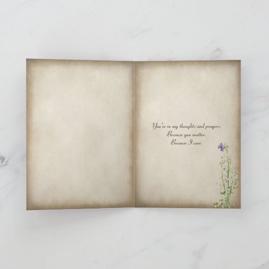 HOPE-tekst in steen gehouwen Kaart (Binnen)