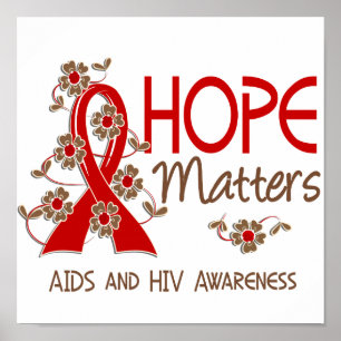 Hope telt 3 AIDS Poster