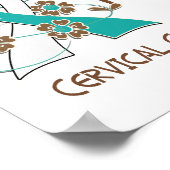 Hope telt 3 baarmoederkanker poster (Hoek)