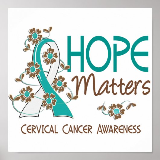 Hope telt 3 baarmoederkanker poster (Voorkant)