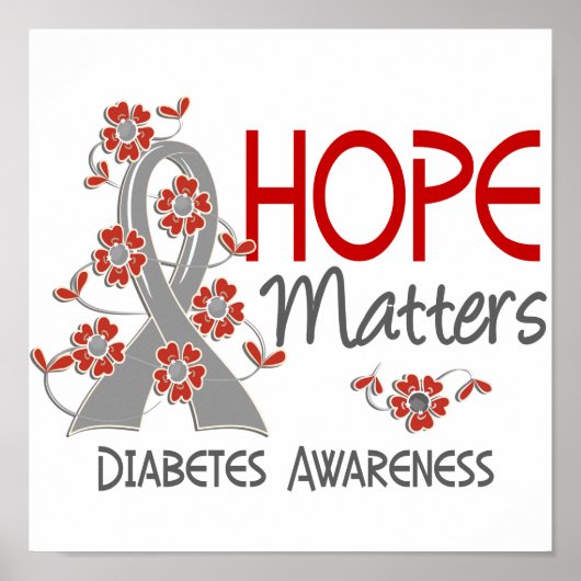 Hope telt 3 diabetes poster (Voorkant)