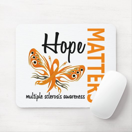 Hope telt Butterfly Multiple Sclerosis Muismat (Met muis)