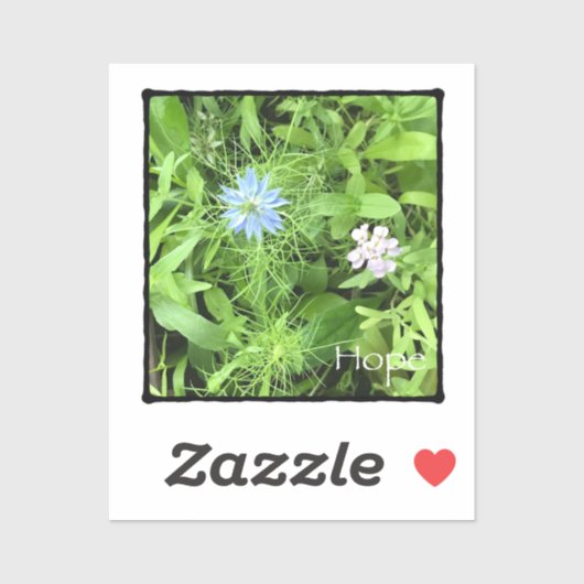 Hope Tiny 2 x 2 Vinyl Sticker (Vel)