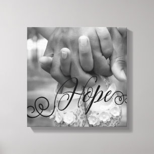 HOPE Typografie Fotobekleding Canvas Afdruk
