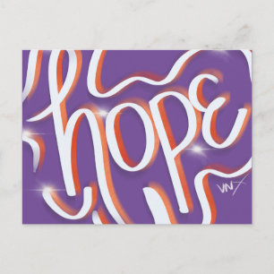 Hope Urban Faith Street Art Hand Lettering Briefkaart