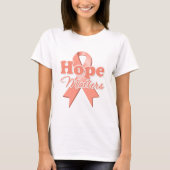 Hope Uterine Cancer T-shirt (Voorkant)