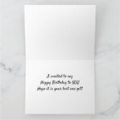 HOPE UW BIRTHDAAG IS DE "BESTE" NOG KAART (Binnen)