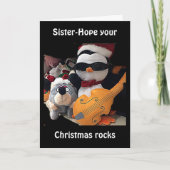 HOPE UW "CHRISMAS" ROCKS SISTER HOLIDAY KAART (Voorkant)